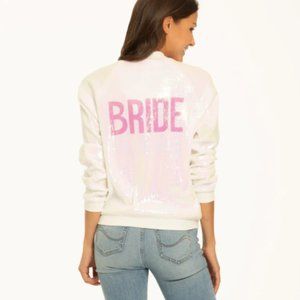Hayley Paige Athleisure Bomber Jacket - Bride